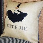 Burlap Decorative Throw Pi..